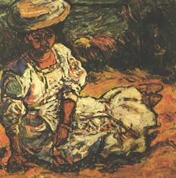 Portrait of a Lady in a White Dress